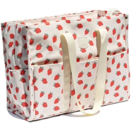 ESVAN Utility Tote Bag with Zip Top Waterproof Teacher Tote Bag for Teacher Work Women Beach