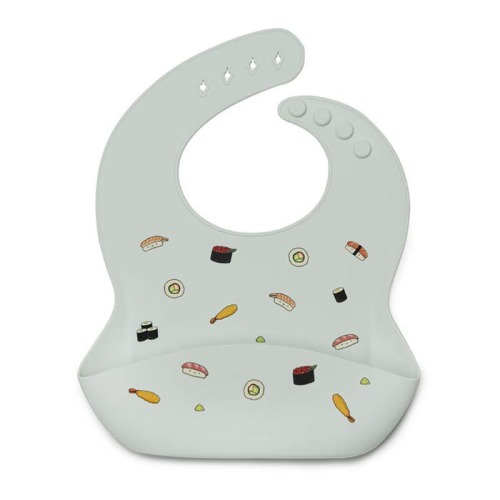 Patterned Silicone Bib
