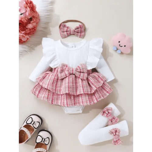 3-piece Set Of Soft, Breathable, Comfortable And Cute Baby Girl - TikTok Shop