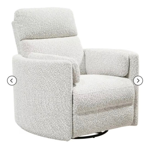 Simeon Collection Power Swivel Glide Recliner in Tatum River Rock