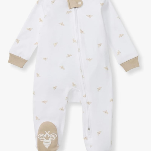 Burt's Bees Baby Boys Sleep and Play PJs, 100% Organic Cotton One-Piece Zip Front Romper Jumpsuit Pajamas
