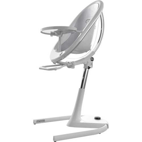 Mima Moon 2G High Chair - White / Silver