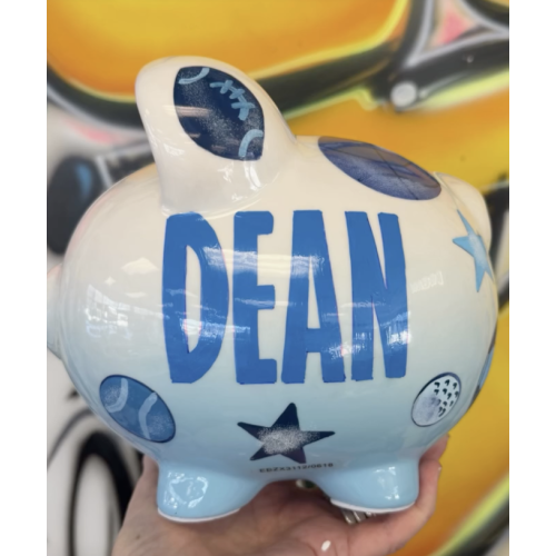 Blue Ombré Piggy Bank