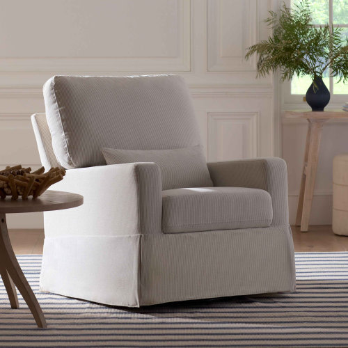 Namesake Crawford Pillowback Comfort Swivel Glider & Reviews | Birch Lane