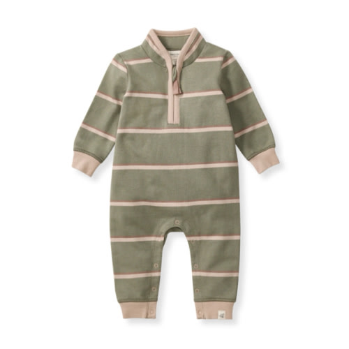 Holland Stripe Organic Baby Boy Jumpsuit - Tranquility – Burt's Bees Baby