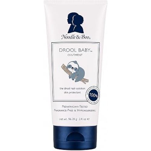 Noodle & Boo Drool Baby Skin Protectant Ointment with Zinc Oxide, 3.4 Oz