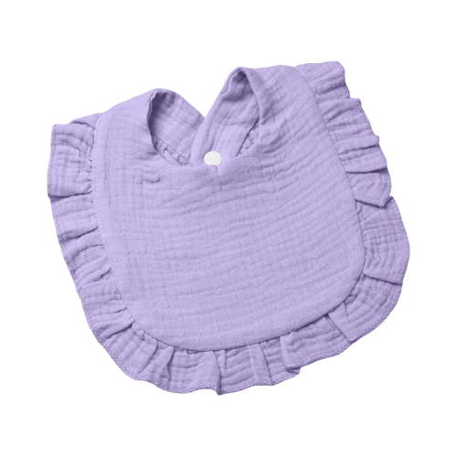 YOUYEDIAN Baby Bibs for Drooling and Teething Newborn Cute Drool Bibs Infant Casual Bibs for Baby Boy Girl (Purple, One Size)