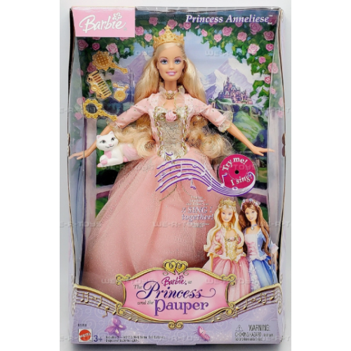 Barbie as Princess & The Pauper Princess Anneliese Doll Sings 2004 Mattel #B5768