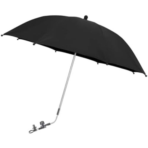 Baby Pram Umbrella with Adjustable Universal Clamp,Children Buggy Sun-Proof Parasol with Clip On UPF 50+ Great for Pushchair,Strollers