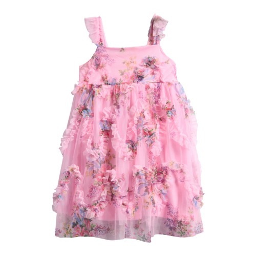 Kids' Cupcake Floral Ruffle Party Dress, 3T