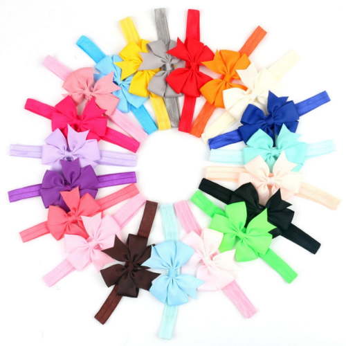 20-Piece Baby Girls Flower Headband Set - Boutique Wave Hair Bows, Soft and Stylish Accessories for Infants TIKA