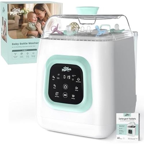 Tiny Marvels Upgraded All-in-One Baby Bottle Washer, Sterilizer and Dryer