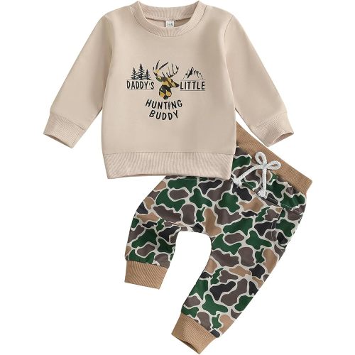 CIYCUIT Toddler Baby Boy Clothes Long Sleeve Sweatshirt Pants Set Fall Winter Outfits