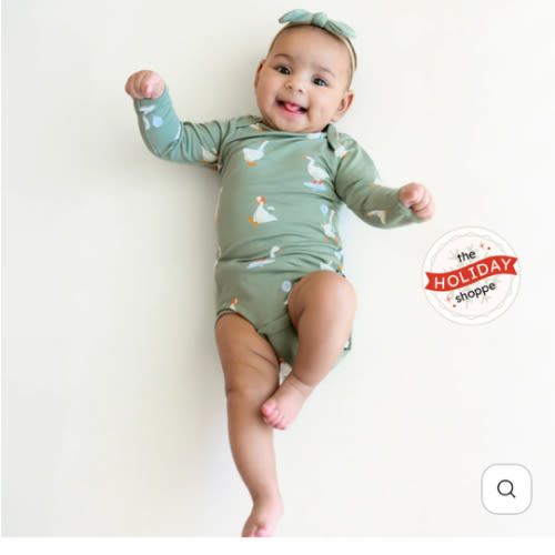 Long Sleeve Bodysuit in Silly Goose