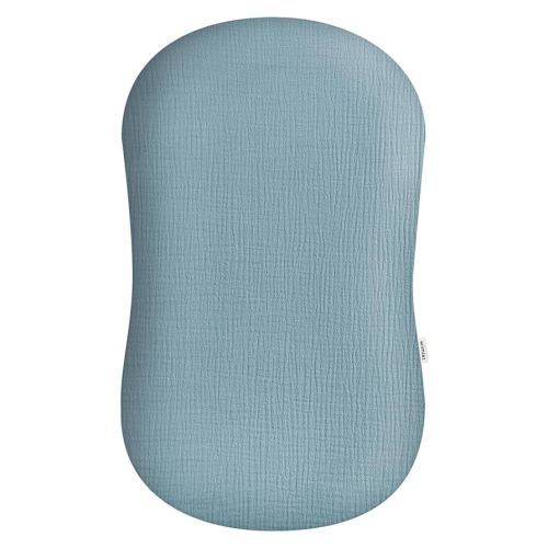 Muslin Baby Lounger Cover, Newborn Lounger Cover, Soft Cotton Breathable Lounger Pillow for Boys Girls Infant, Cover Only (Costume Blue)
