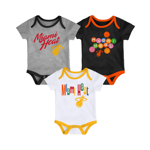 Court Culture Creeper 3 Pack|Miami HEAT|Infant