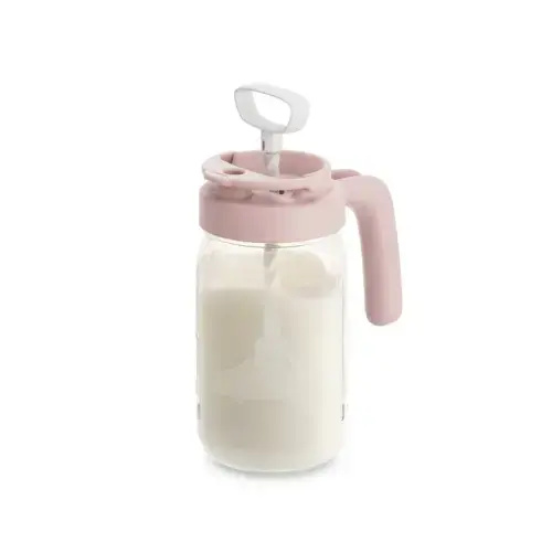 Glass Formula And Breast milk Pitcher with Mixing Handle