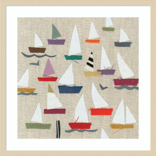 Birch Lane™ Montier Plain Sailing Framed on Paper by Jenny Frean Print | Birch Lane
