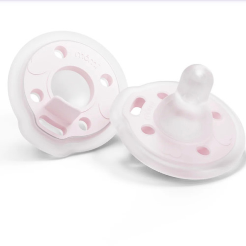 babypace® breast-like pacifier 2-set in delicate seashell | mōmi