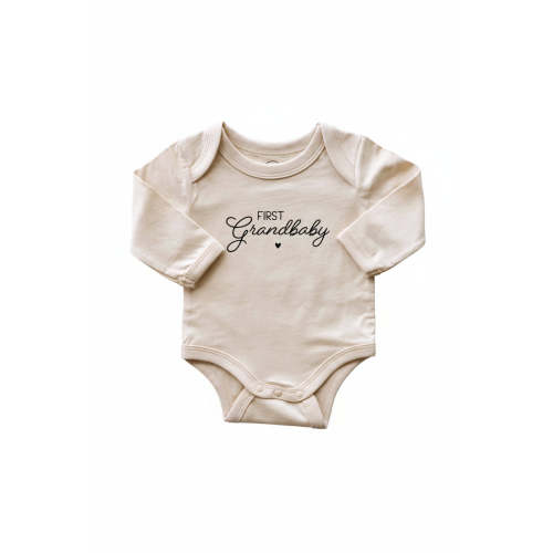 First Grandbaby Long Sleeve Graphic Bodysuit | Natural