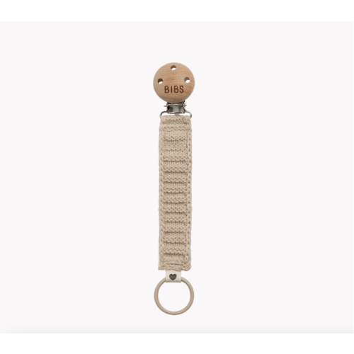 BIBS Knitted Pacifier Clip - Vanilla | Functional & Stylish – Bibsworld store US