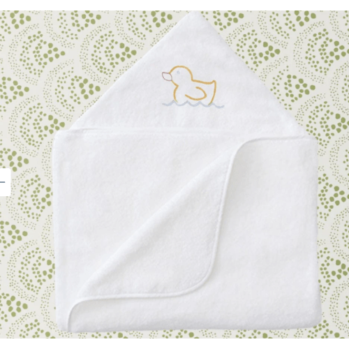 Weezie Hooded Towel & Washcloths -- Ducky