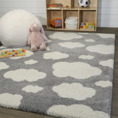 Sullivans Clouds Kids Shag 3' 11" x 5' 7" Area Rug