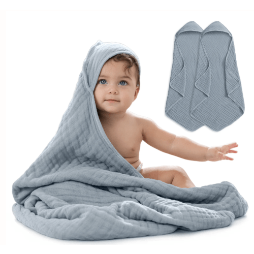 Baby Hooded Towels in Pacific Blue – Comfy Cubs