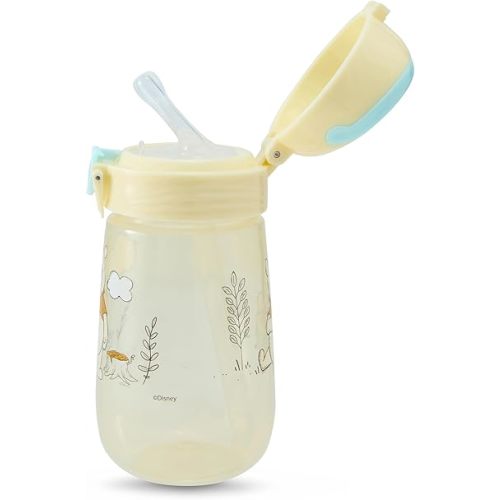 Disney Toddler Sippy Cups for Boys and Girls | 12 Ounce Pop Up Lockable Lid Sippy Cup | Durable Leak Proof Travel Water Bottle for Toddlers