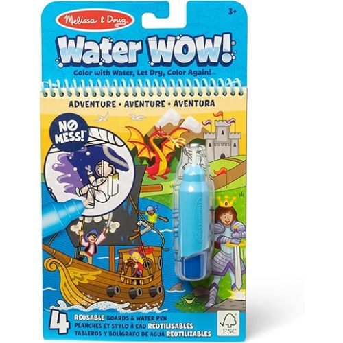 Melissa & Doug On The Go Water Wow! Reusable Water-Reveal Activity Pad – Adventure
