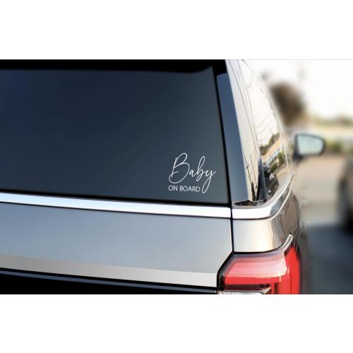 Baby On Board Car Decal | Baby On Board Sticker | Simple Car Sticker | Cute | Minimalist Mama | Minimalist Baby | Plain Pretty New Mom Mama