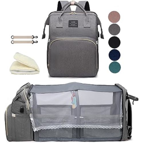 houscly Diaper Bags Backpack for Baby Boy : Large Baby Bag for Boys Girls Mom Toddler Women Men Dad Big Travel Newborn Essential Baby Registry Search Must Haves Grey