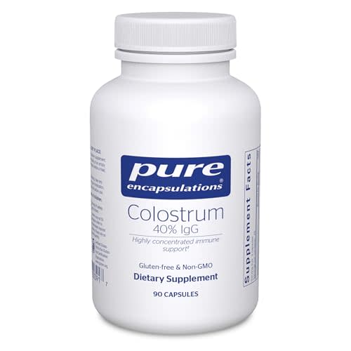 Pure Encapsulations Colostrum | 40% IgG Highly Concentrated Immune Support | 90 Capsules