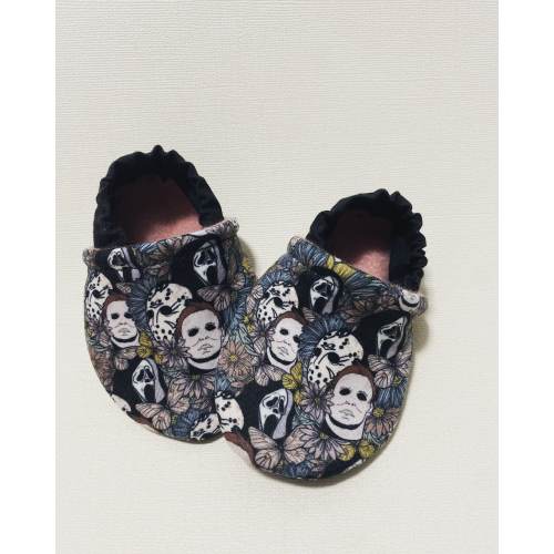 Floral horror moccasins