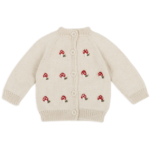 Cardigan Crochet Mushroom · Minicoton