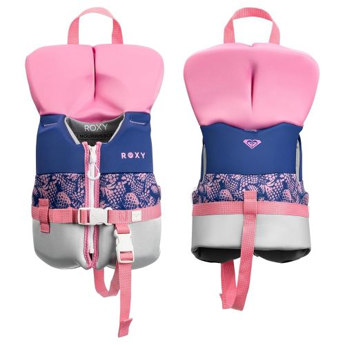 ROXY Life Vest for Youth/Kid/Infant, USCG and Transport Canada Approved PFD, Evoprene CGA Life Jacket for Boating Kayaking Pool Swimming Water Sports