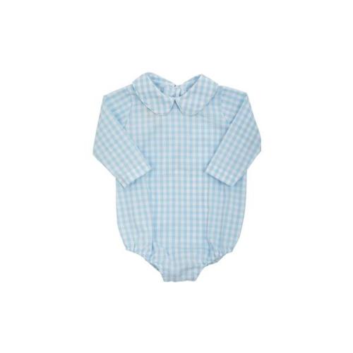 Peter Pan Collar Shirt & Onesie (Long Sleeve Woven) - Buckhead Blue Gi - The Beaufort Bonnet Company