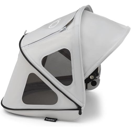 Bugaboo Dragonfly Breezy Sun Canopy Stroller Accessory with UPF 50+ Sun Protection and Ventilation Panels, Misty Grey