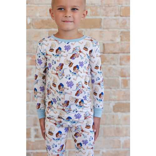 SILENZIO BRUNO! SET | Toddler Bamboo Pajamas | Gender Neutral | Sea Monster | Disneyland Apparel | Disney Vacation | Retro