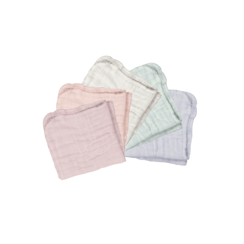 Organic Cotton Muslin Cloths (5 pack)