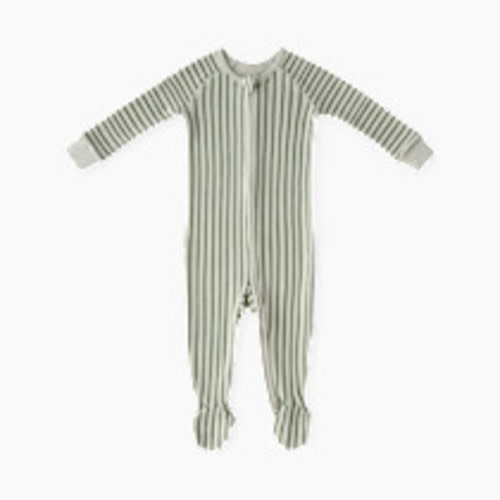 Pehr Ribbed Baby Sleeper - Stripes Away Evergreen, 3-6 M