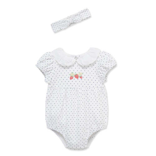 Strawberry Knit Bubble & Headband