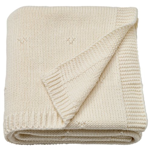 LEN Baby blanket - white/knitted 70x90 cm (27 1/2x35 3/8 ")