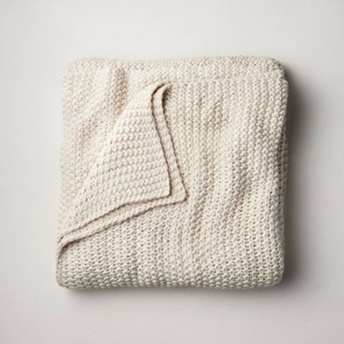 Casaluna: Tummy Time & Play Quilt - Knit Blanket Natural