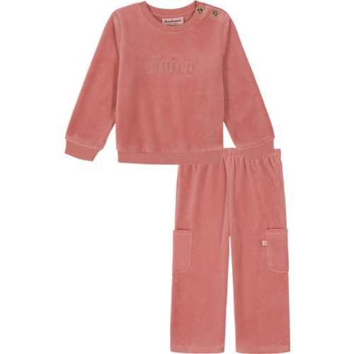 Velour Sweatshirt & Joggers Set