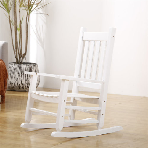 Harriet Bee Jareena Child's Porch Rocker Rocking Chair Ages 6-10 & Reviews | Wayfair