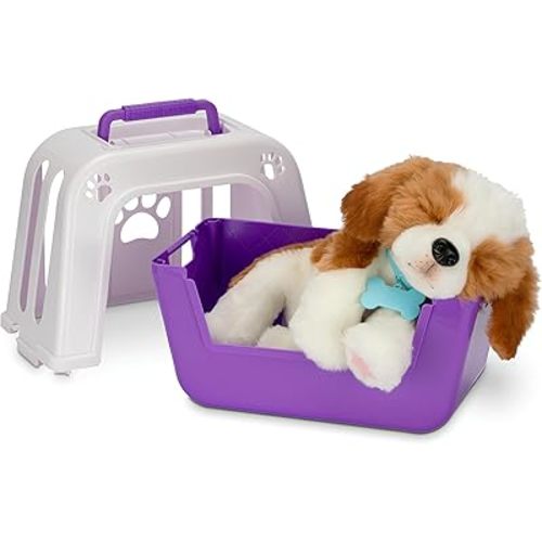 Little Live Pets My Really Real Puppy Patches The Beagle, Interactive Realistic Toy Dog with 60+ Sounds and 2-in-1 Bed, Lifelike Puppy for Ages 5+