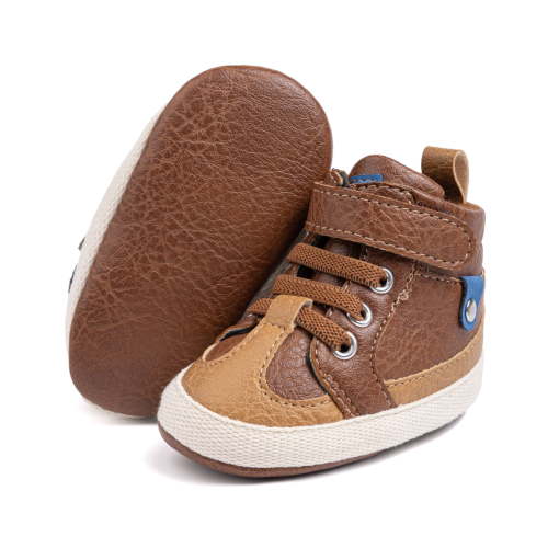 HsdsBebe Baby Boys Girls Shoes Infant High Tops Ankle Sneakers Soft Anti-Slip Sole for First Walkers 3-18 Months