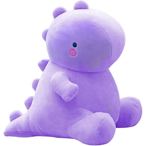 Cute Dinosaur Plush Toys, Fat Dinosaur Stuffed Animals Toys Dolls, Soft Plush Stuffed Animal Dino Plushie, Birthday Gifts for Kids Girl Boys Purple 12 inch