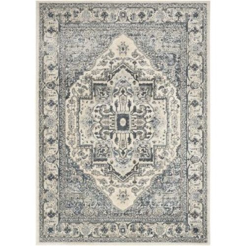 Nourison Concerto 6' x 9' Ivory Navy Vintage Indoor Rug